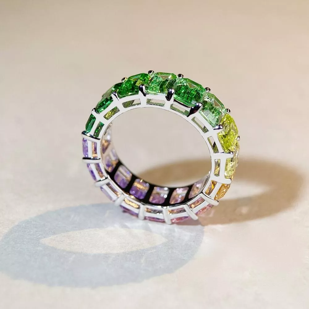 925 Sterling Silver Zircon Ring, image 2