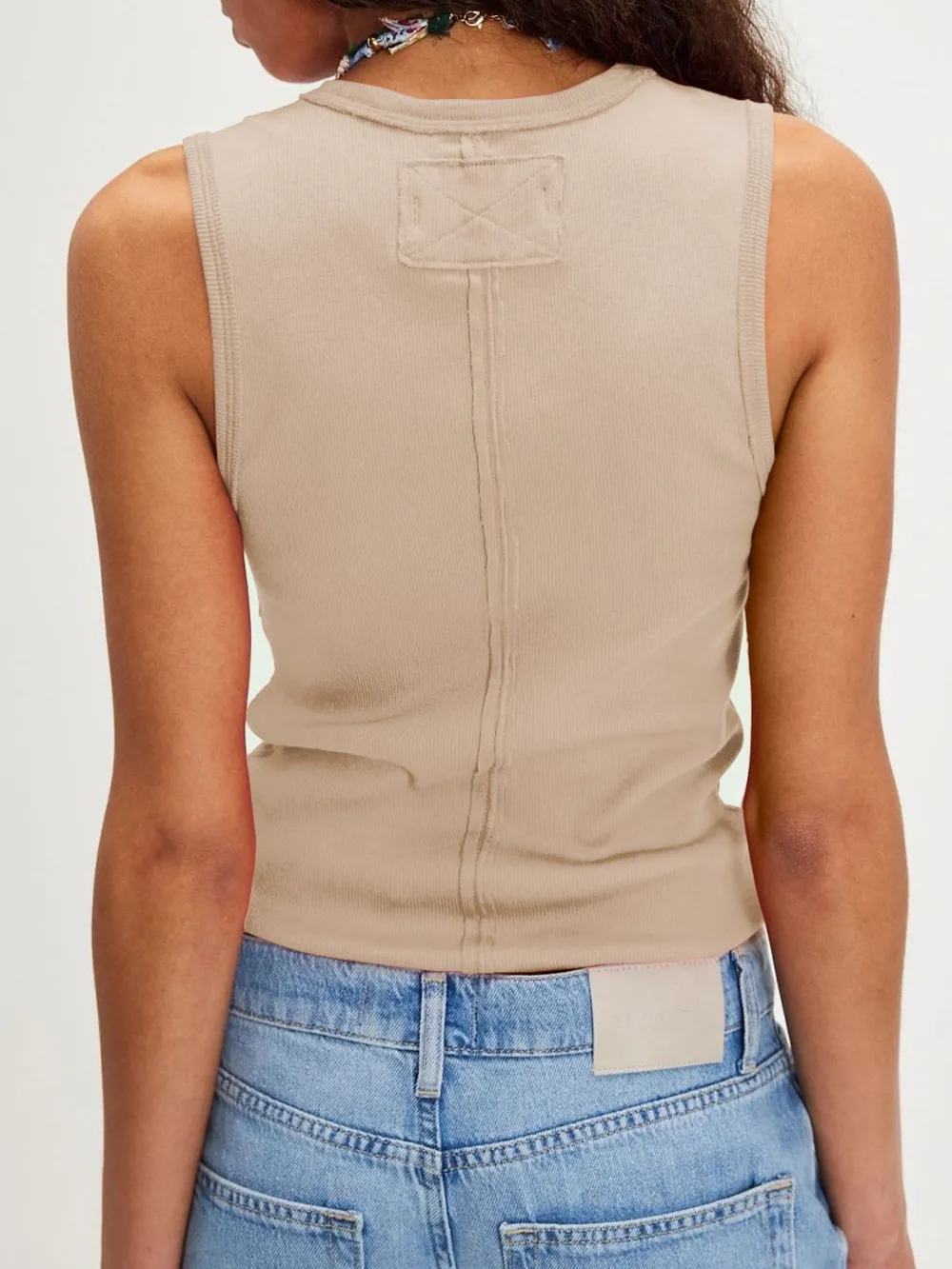 V-Neck Wide Strap Tank, image 16