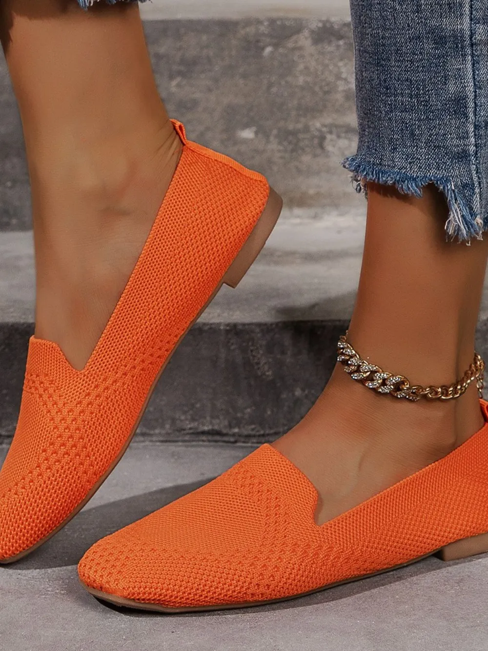 Square Toe Flat Slip-Ons, image 5