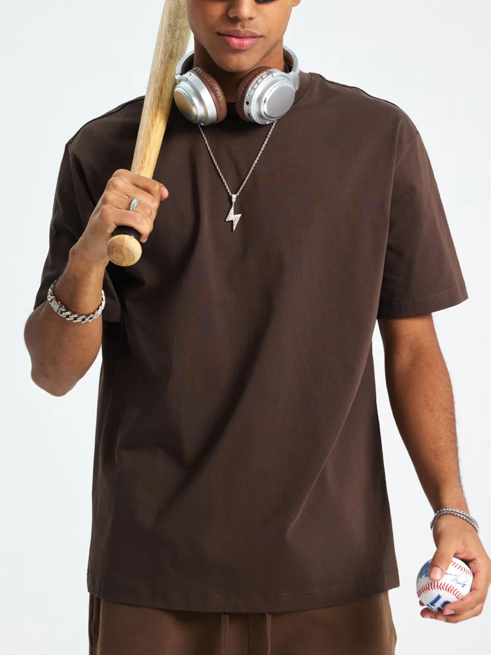 Men's Classic Crew Neck Oversized T-Shirt, image 14