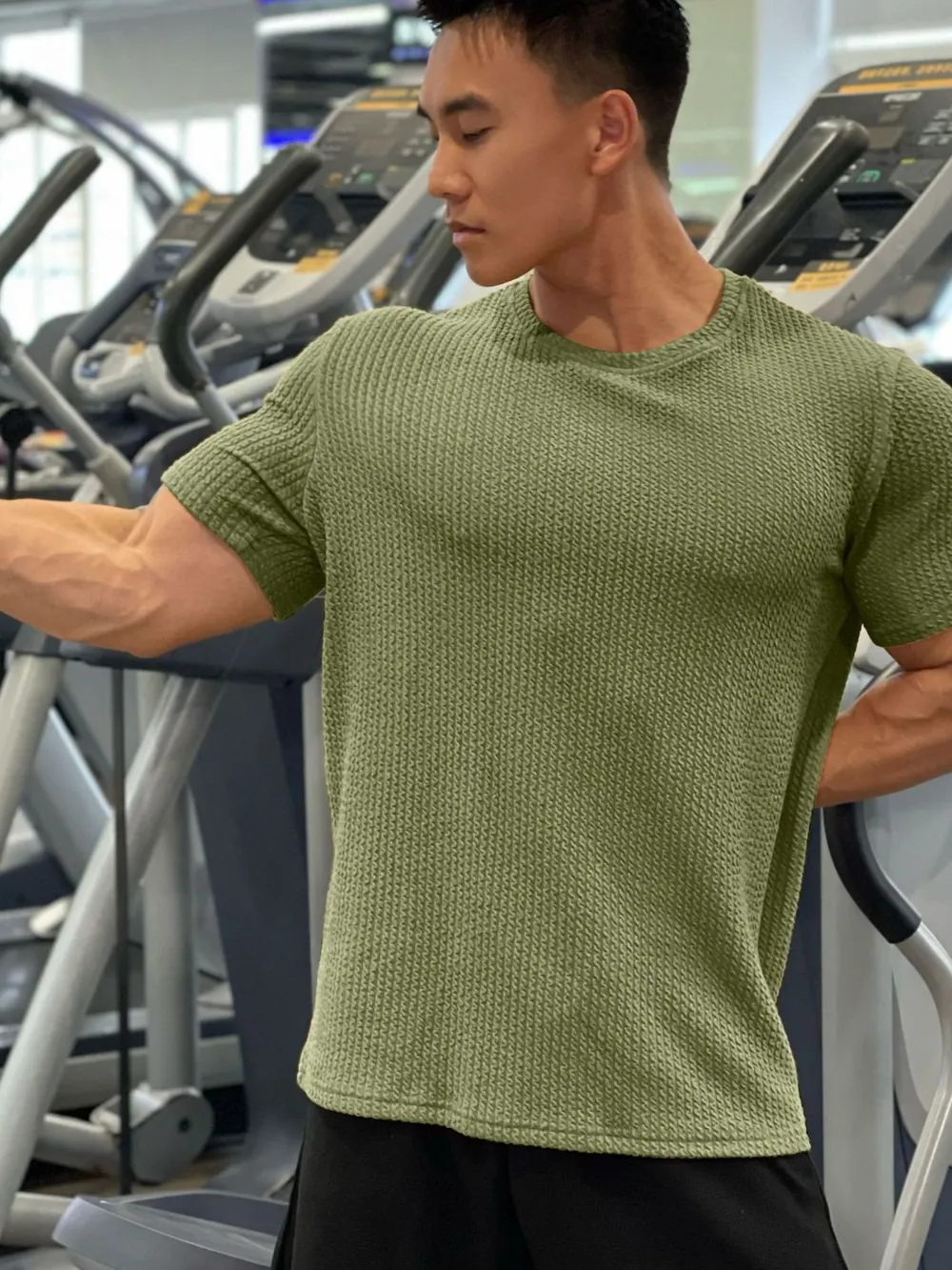 Men's Plus Size Round Neck Short Sleeve T-Shirt, image 5