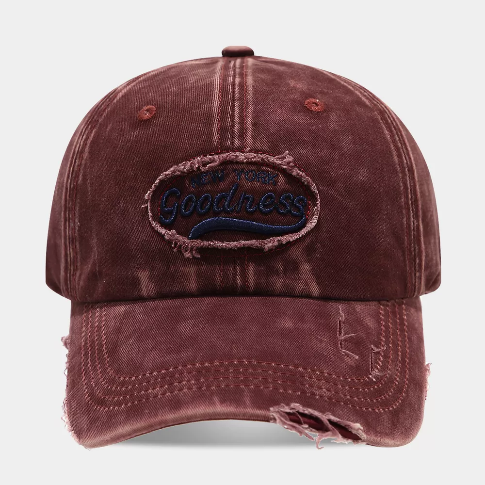 Distressed Washed Cotton Baseball Cap, image 3