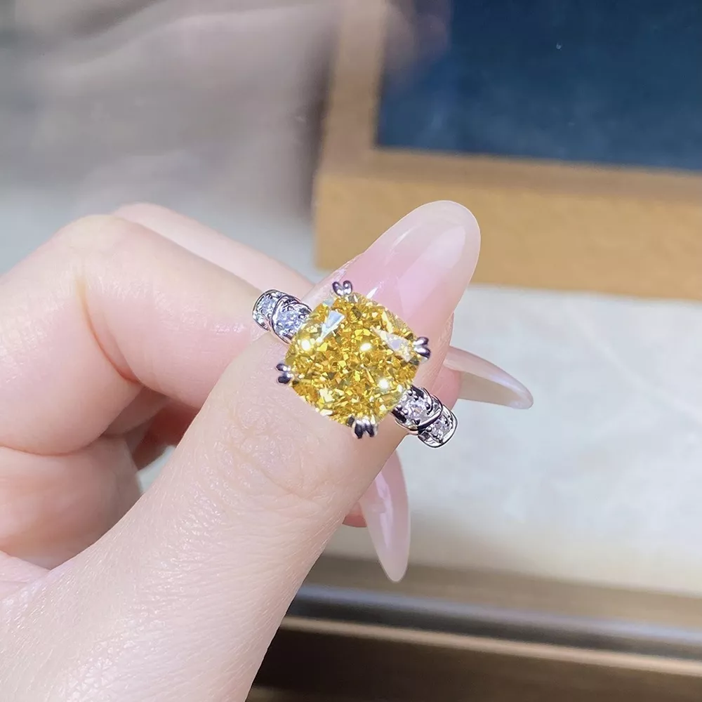 925 Sterling Silver Zircon Geometric Ring, image 5
