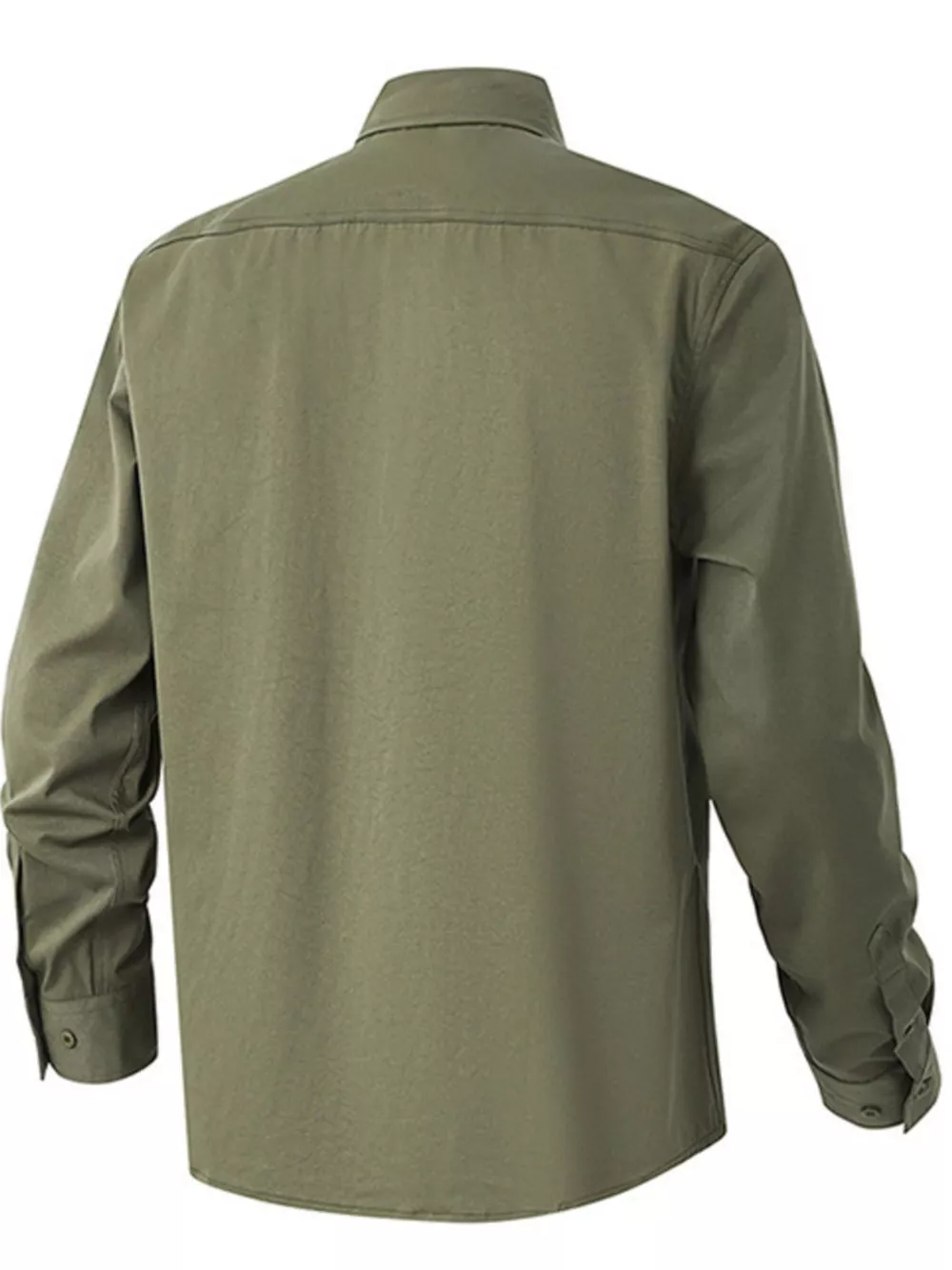 Men's Solid Color Long Sleeve Button-Up Shirt, image 12