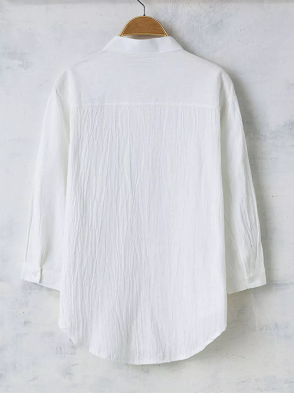 Men's Plus Size Casual Loose Fit Button Up Shirt, image 4