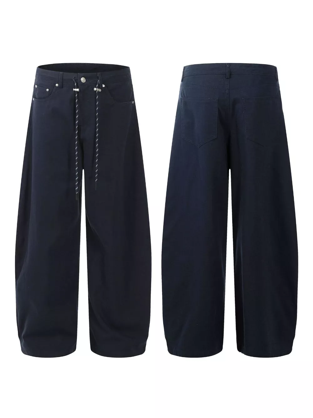 Men's Wide Leg Drawstring Pants, image 4