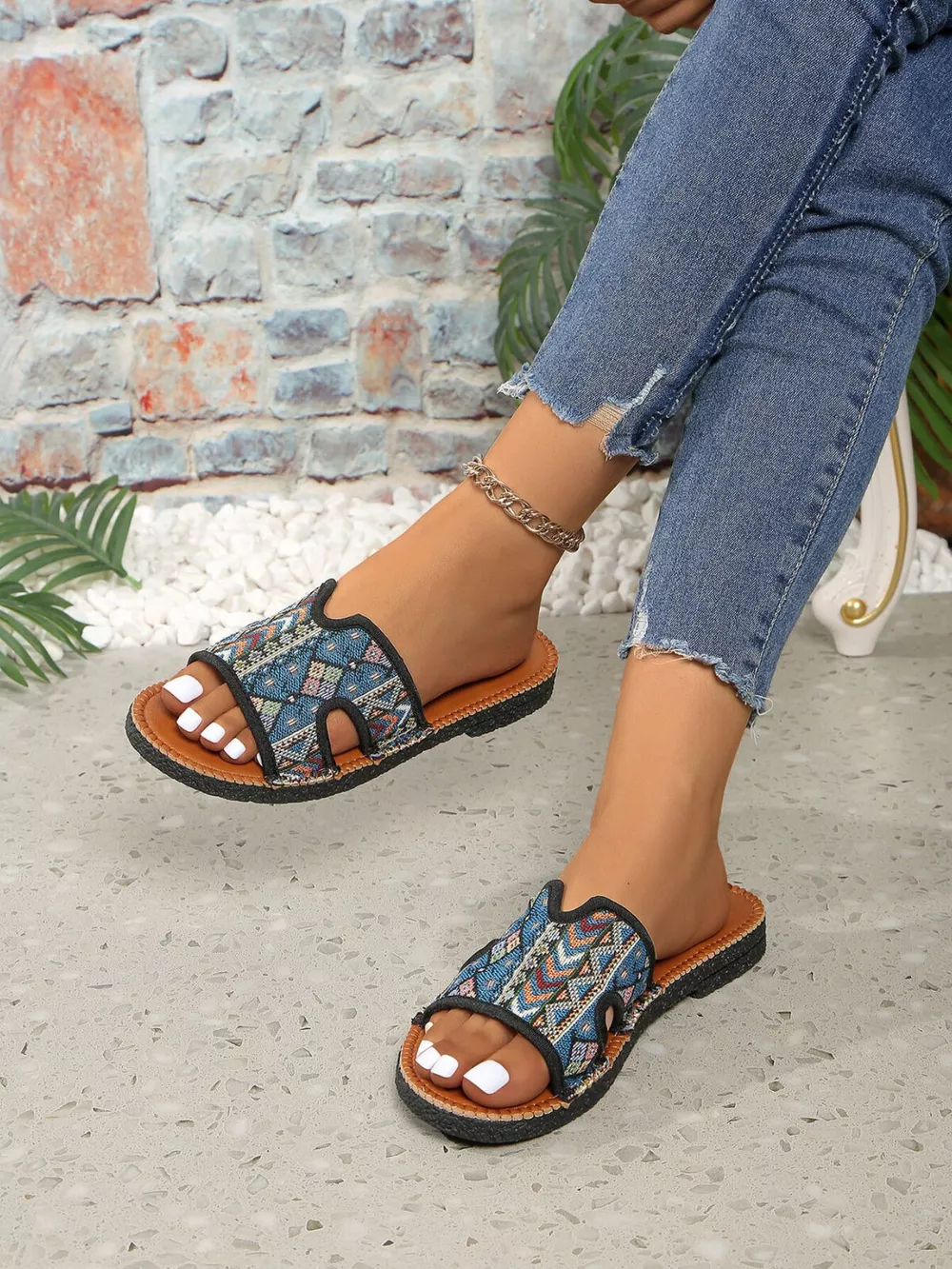 Open Toe Flats Sandals, image 3