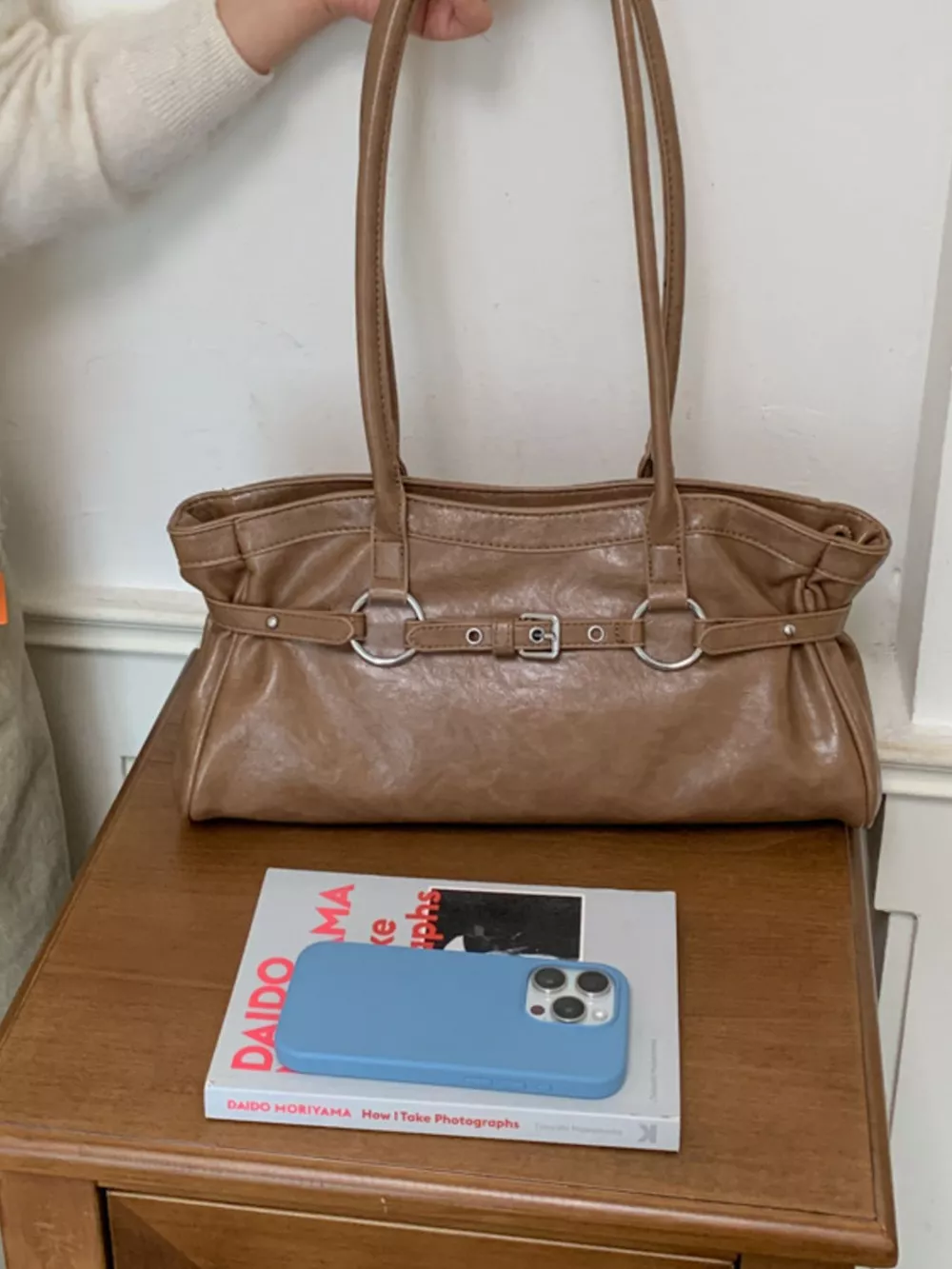 Decorative Buckle Shoulder Bag, image 4