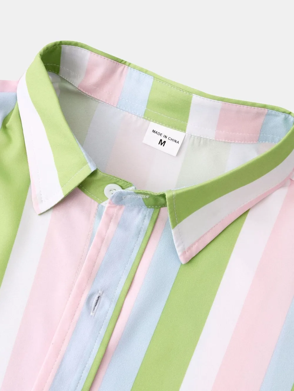 Men's Striped Collared Neck Shirt, image 6