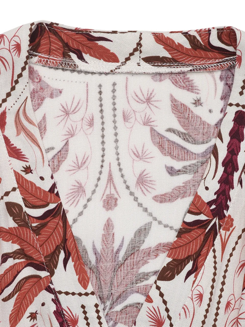 Printed V-Neck Sleeveless Midi Dress, image 2
