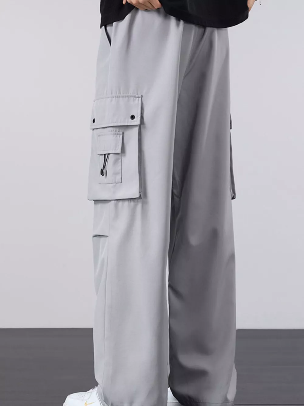 Men's Plus Size Loose Fit Cargo Pants, image 7
