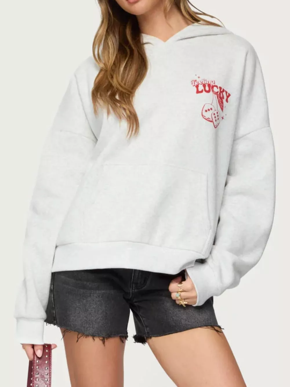 Drop Shoulder Graphic Hoodie with Kangaroo Pocket, image 6