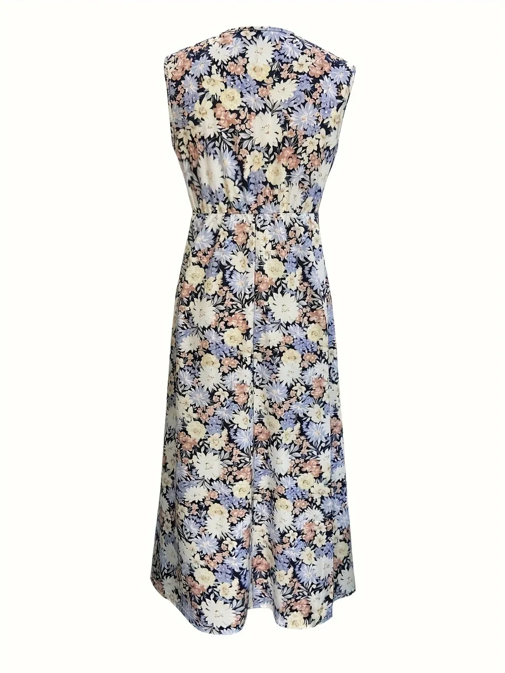 Floral Sleeveless Midi Dress, image 3