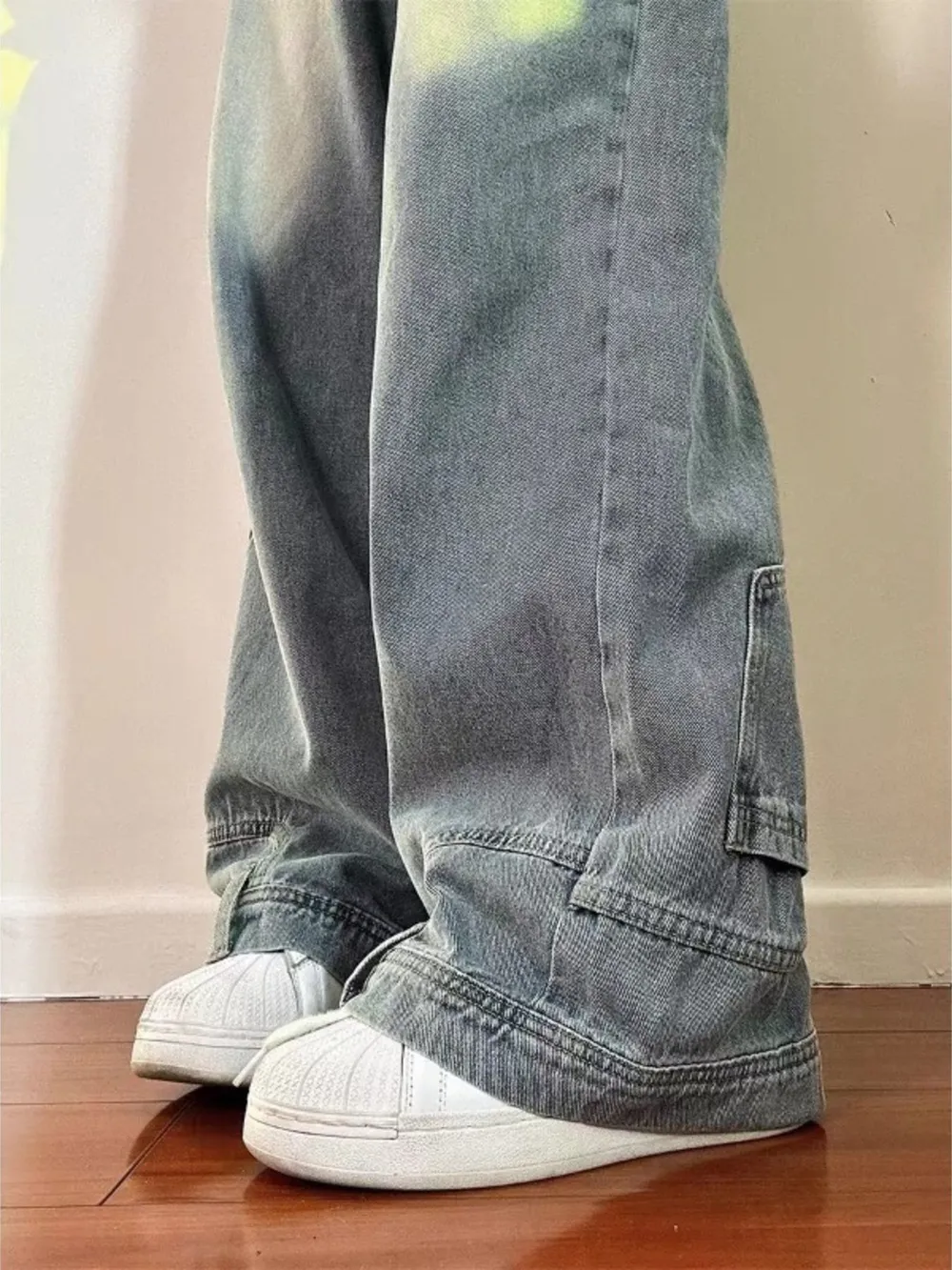 Men's Full Size Wide Leg Jeans Plus Size, image 5