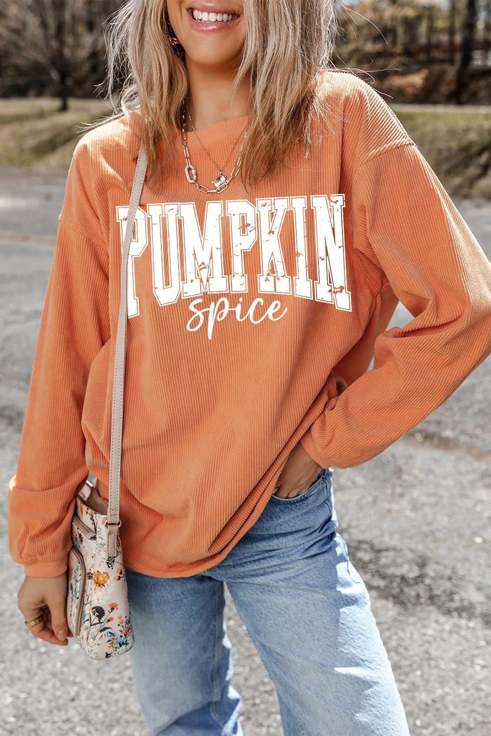 Letter Graphic Long Sleeve Sweatshirt, image 2