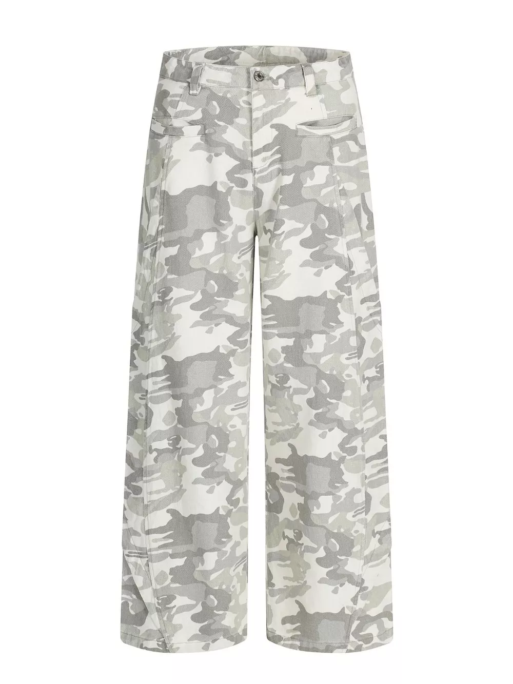 Men's Camouflage Wide-Leg Cargo Pants