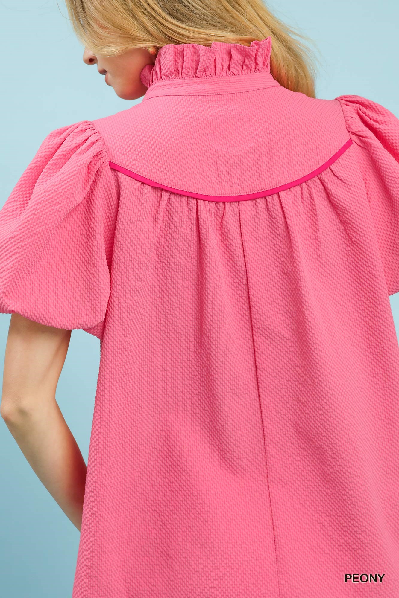 Textured Puff Sleeve Blouse, image 6