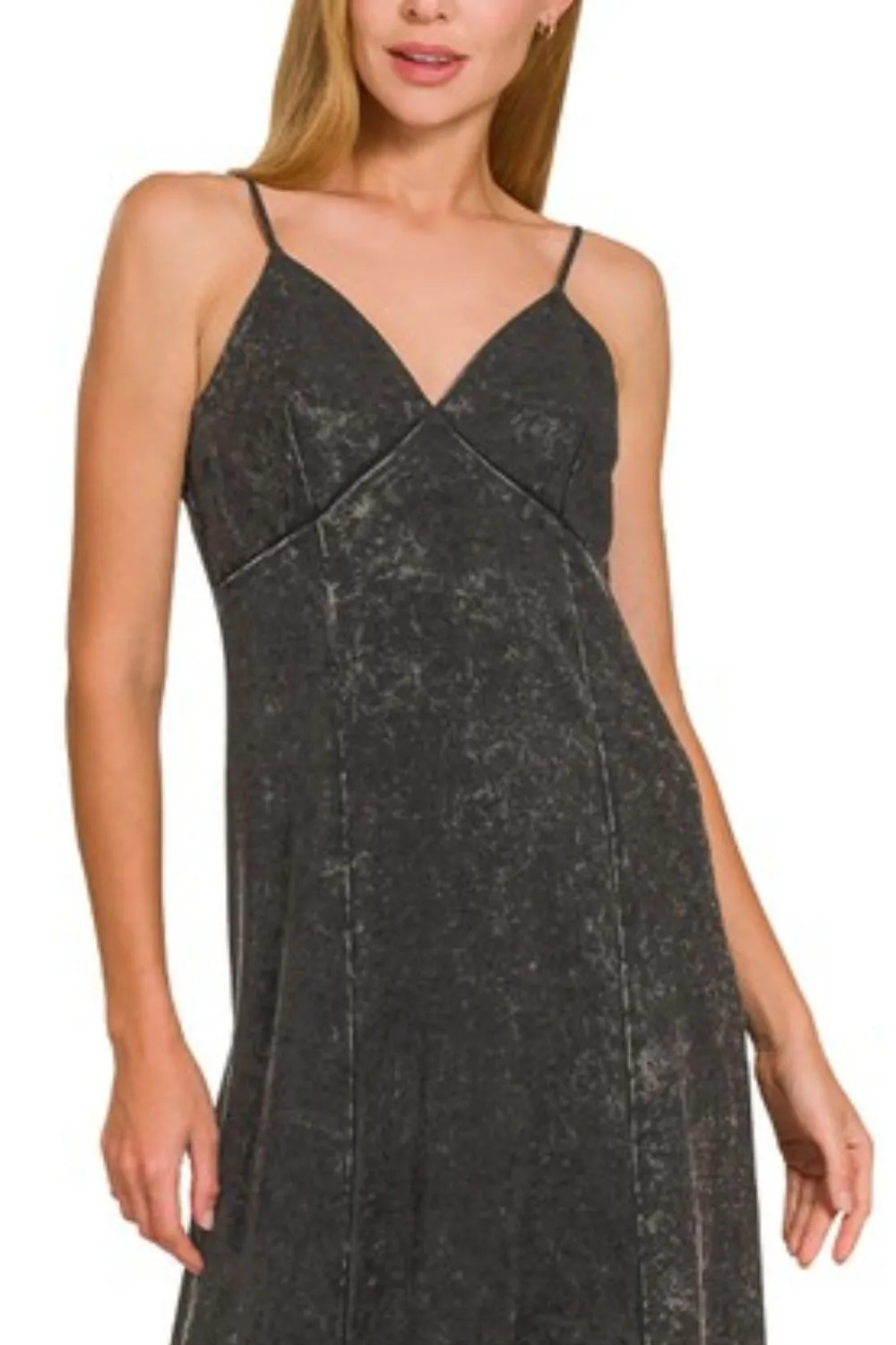 Tencel Mineral Washed Maxi Dress, image 2