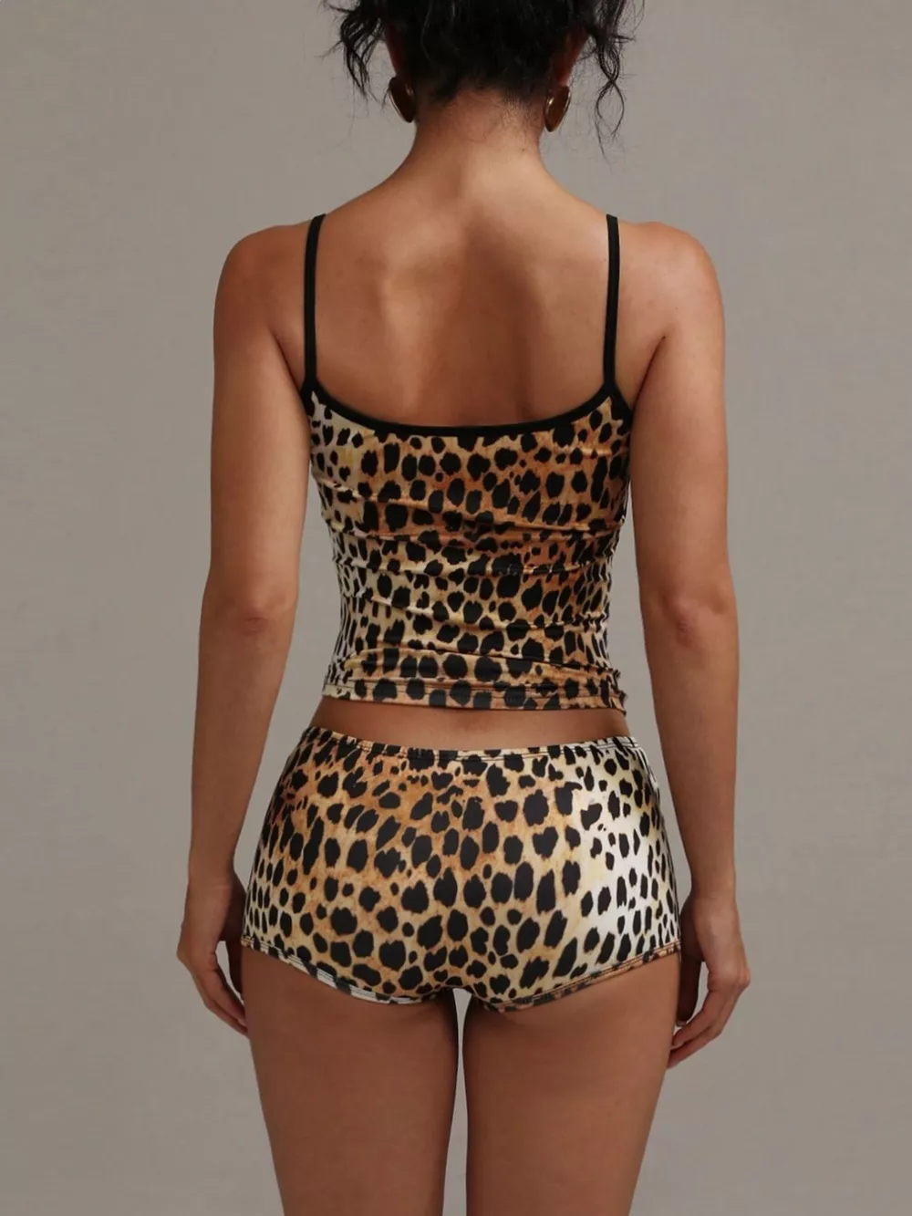 Leopard Print Cami ad Shorts Set, image 4