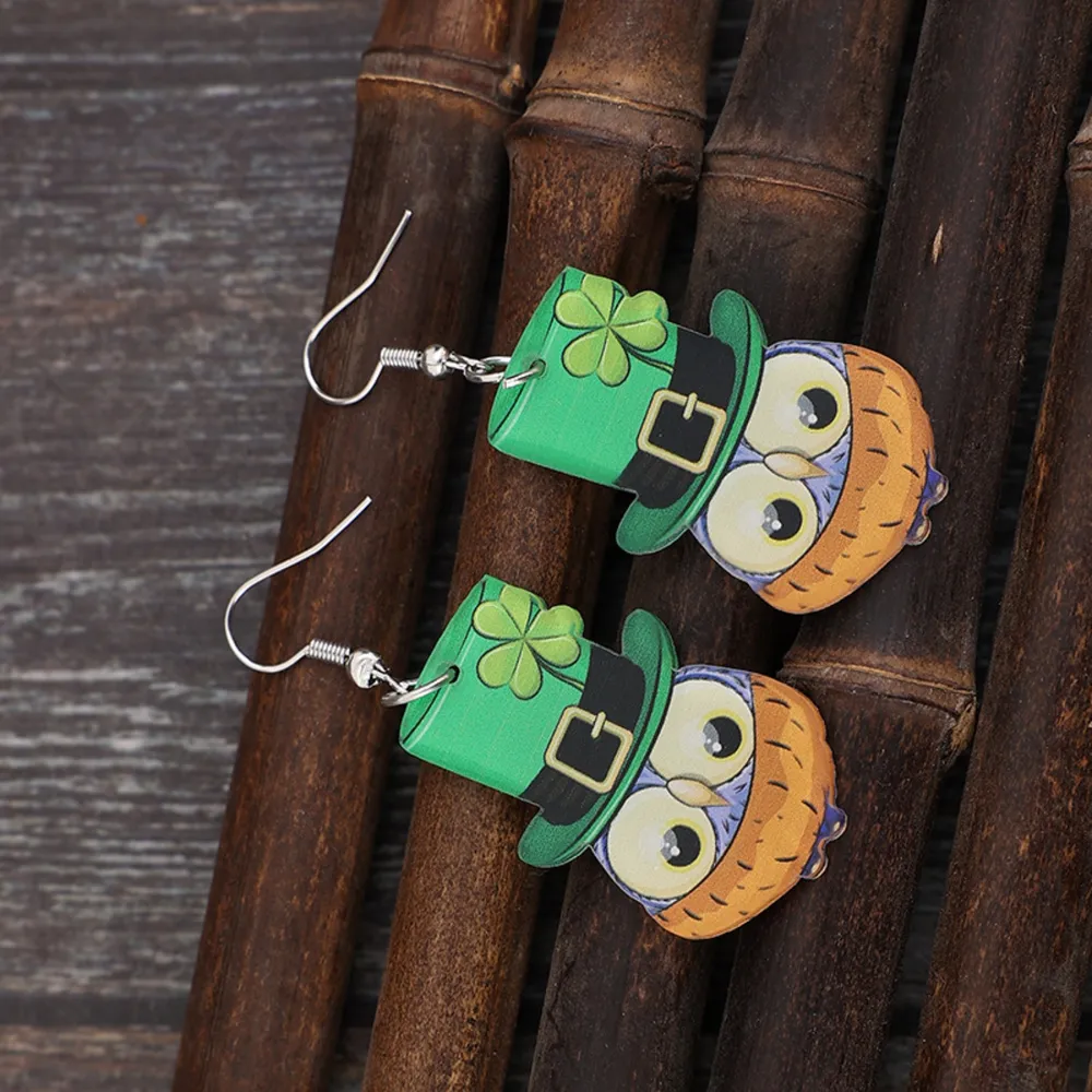 Owl Acrylic Dangle Earrings, image 3