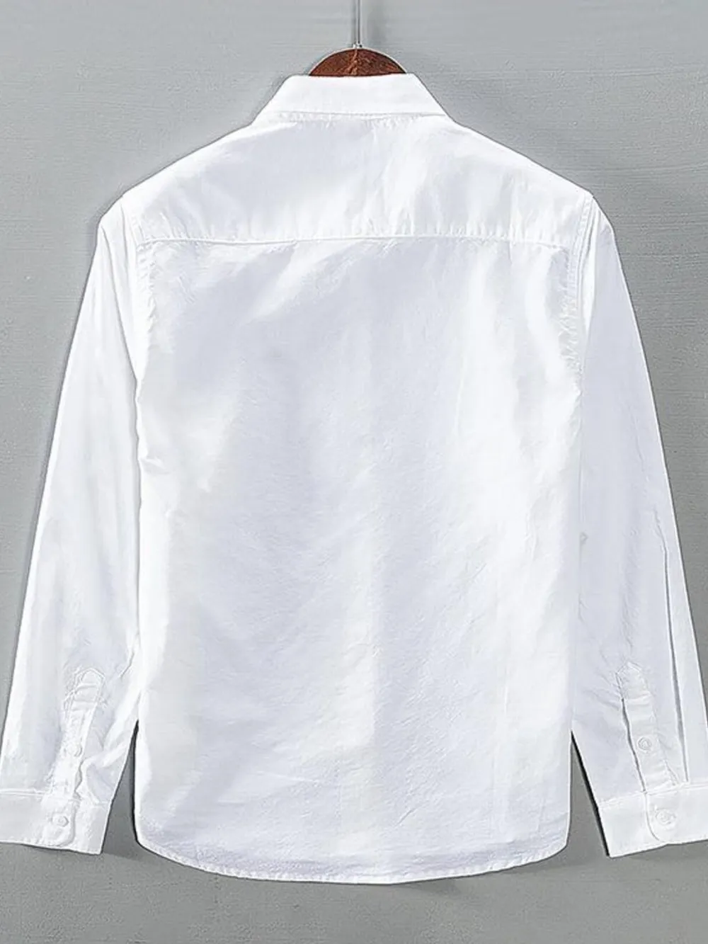 Men's Plus Size Button Up Long Sleeve Shirt, image 4