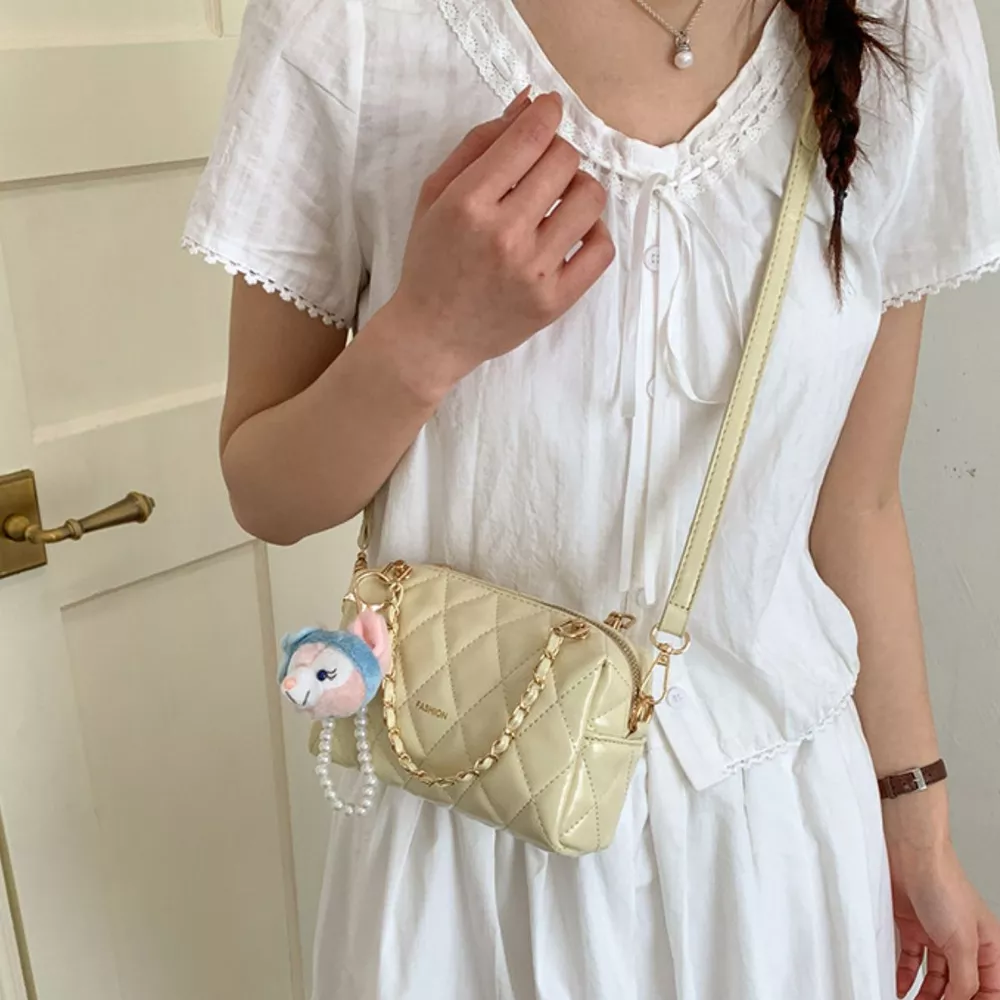 Quilted Chain Strap Crossbody Bag, image 5
