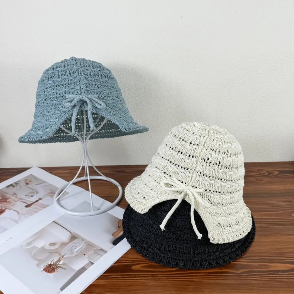 Crochet Bucket Hat with Drawstring, image 4