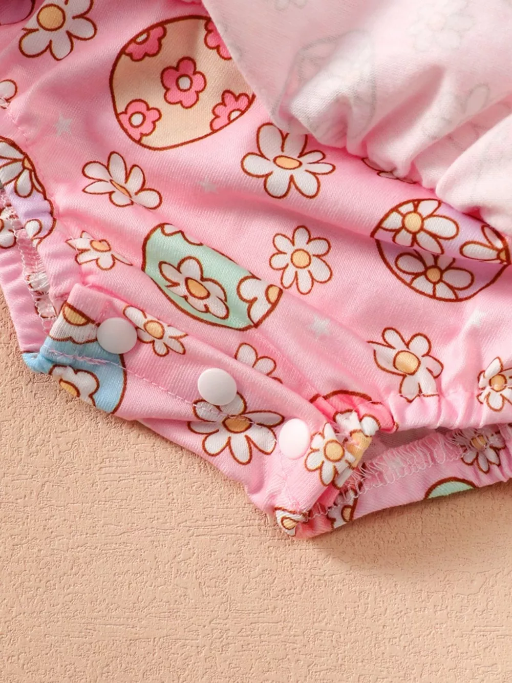 Children's Ruffled Trim Bodysuit and Skirt Set with Headband, image 7