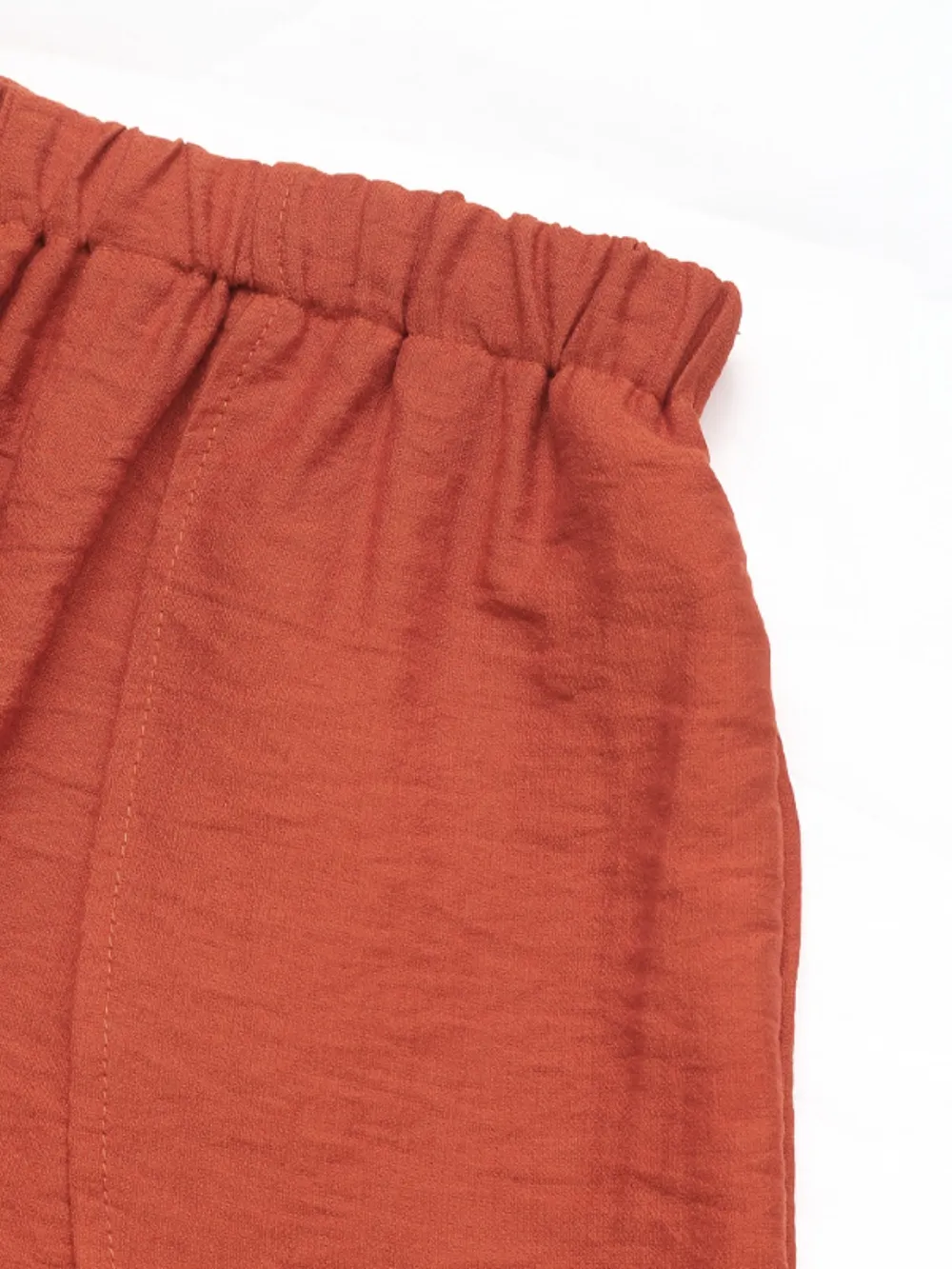 Tie Front Short Sleeve Top and Shorts Set, image 2