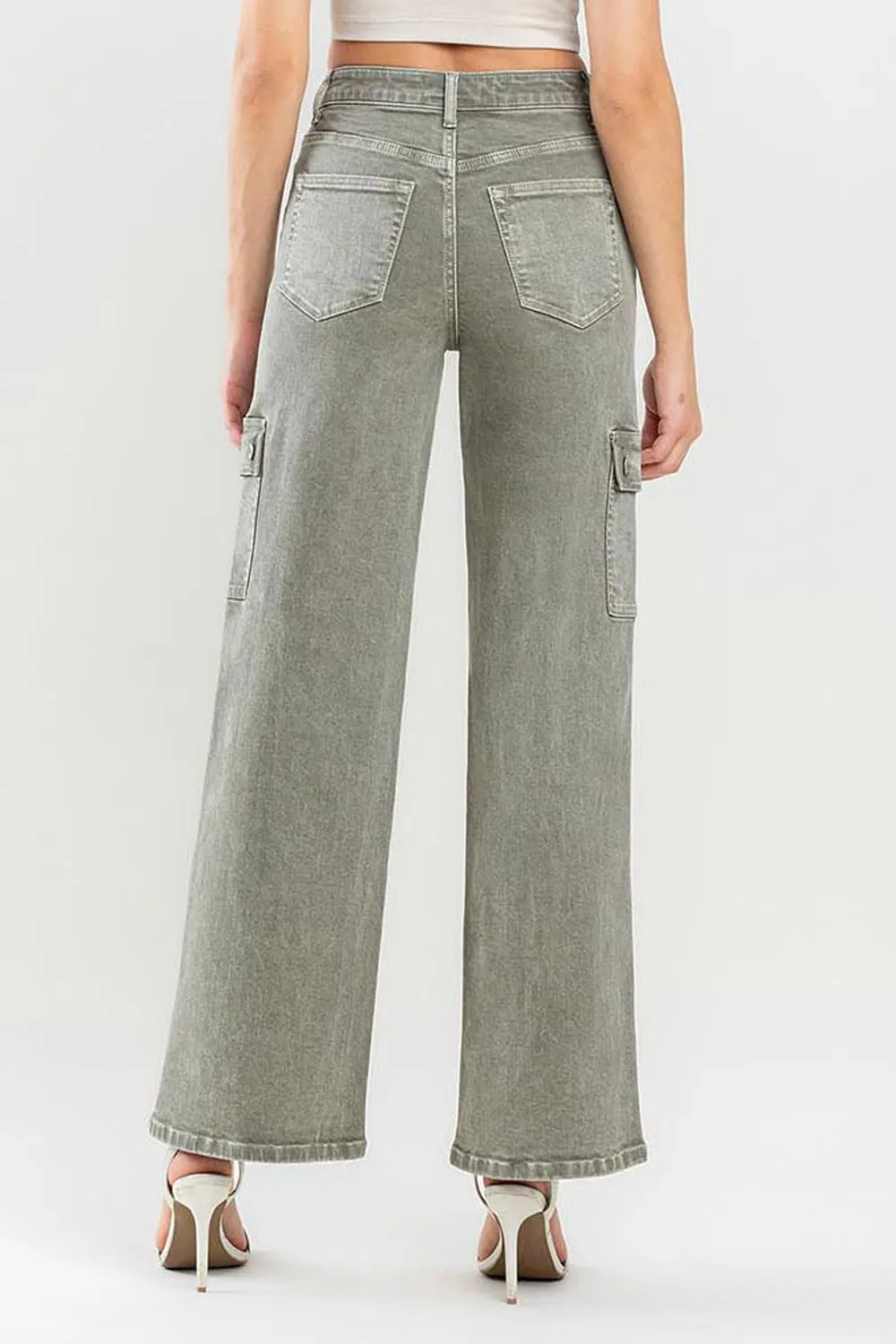 90's Super High Rise Cargo Jeans, image 2