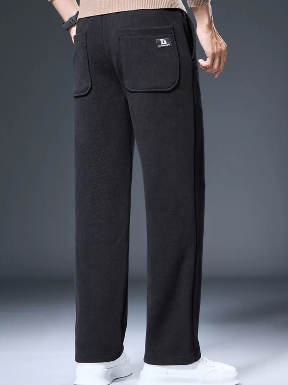 Men's Plus Size Drawstring Casual Pants, image 2