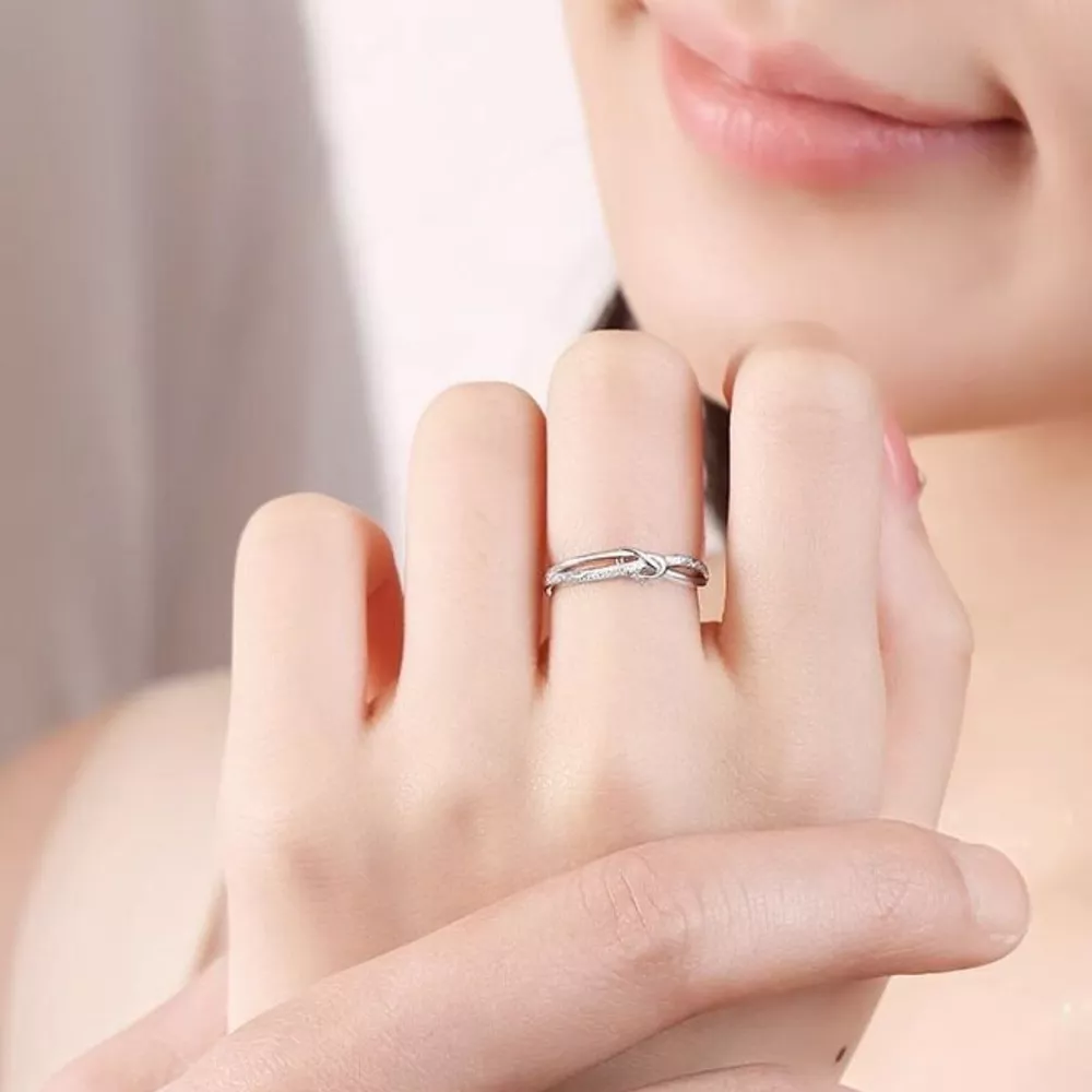 925 Sterling Silver Knot Ring, image 4