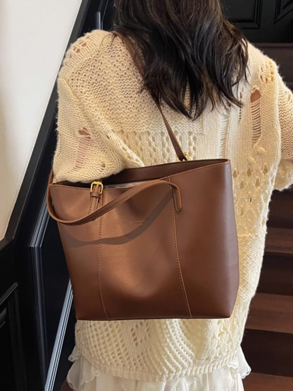 PU Leather Tote Bag, image 4