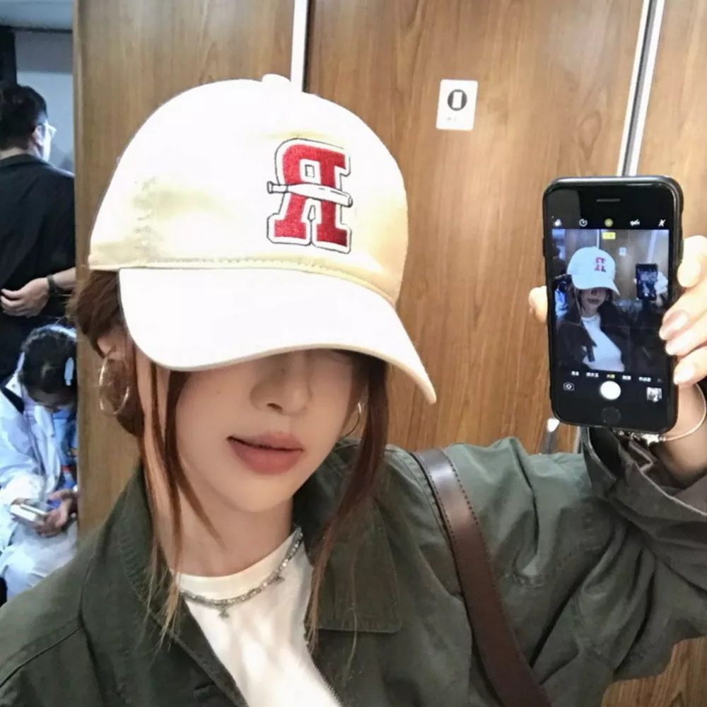 Letter Embroidered Classic Baseball Cap, image 2
