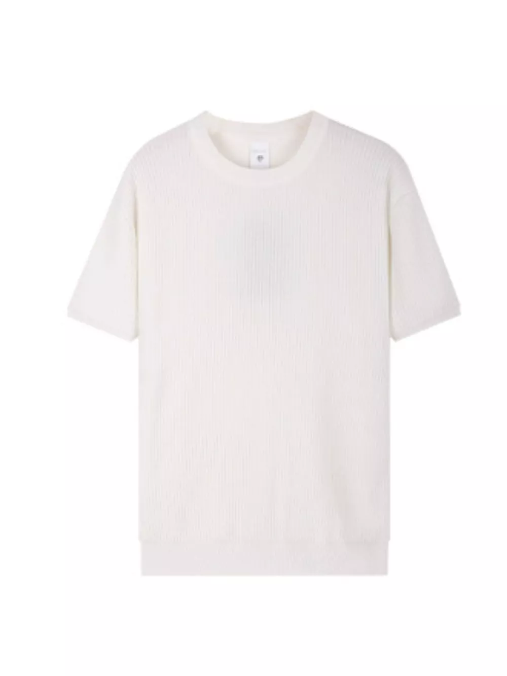Men's Plus Size Ribbed Knit Relaxed Fit T-Shirt, image 7
