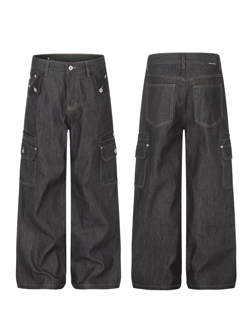 Men's High-Waisted Wide-Leg Jeans, image 4