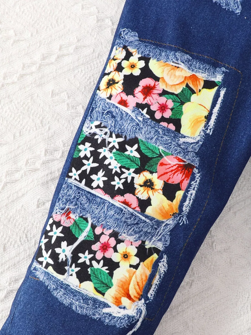 Children's Floral Bell Sleeve Top and Pants Set, image 7
