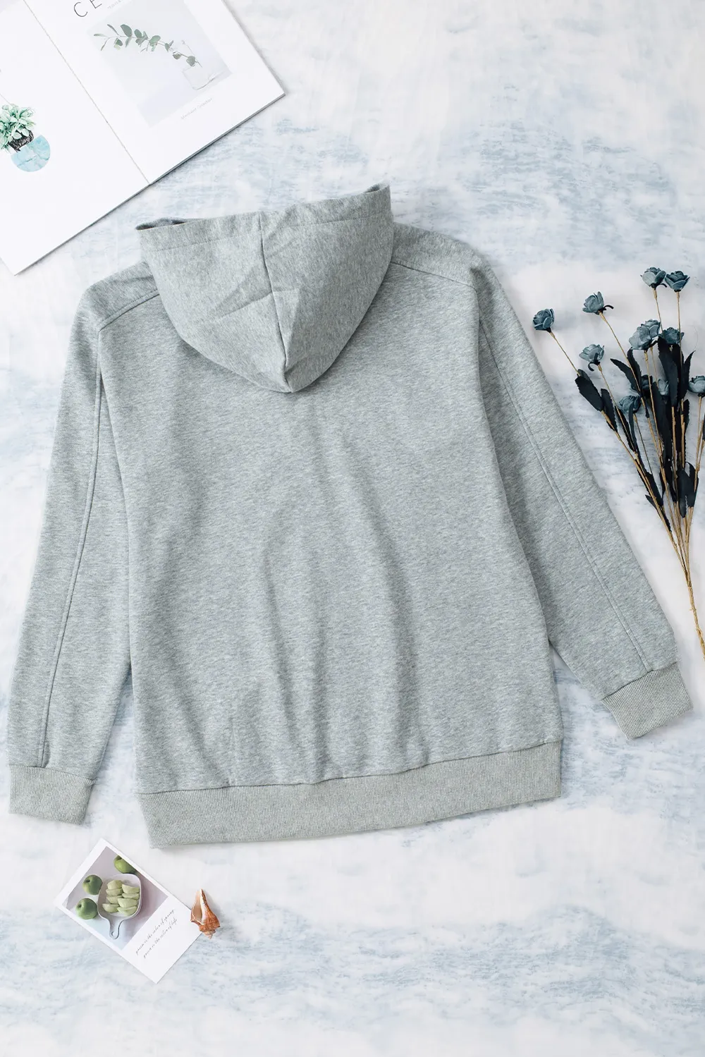 Lace Up Long Sleeve Hoodie, image 16