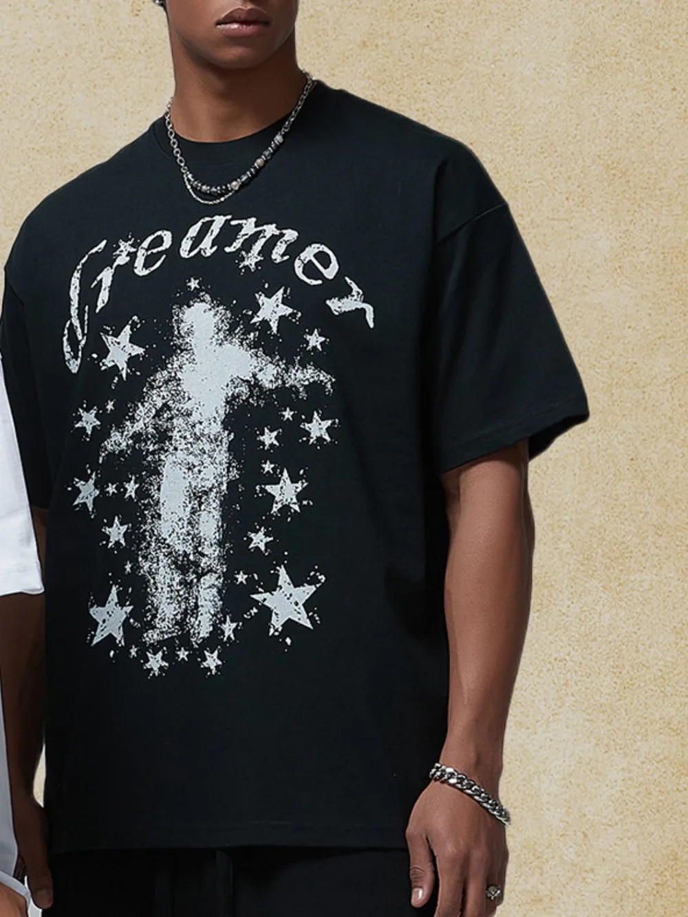 Men's Graphic Round Neck Half Sleeve T-Shirt, image 2