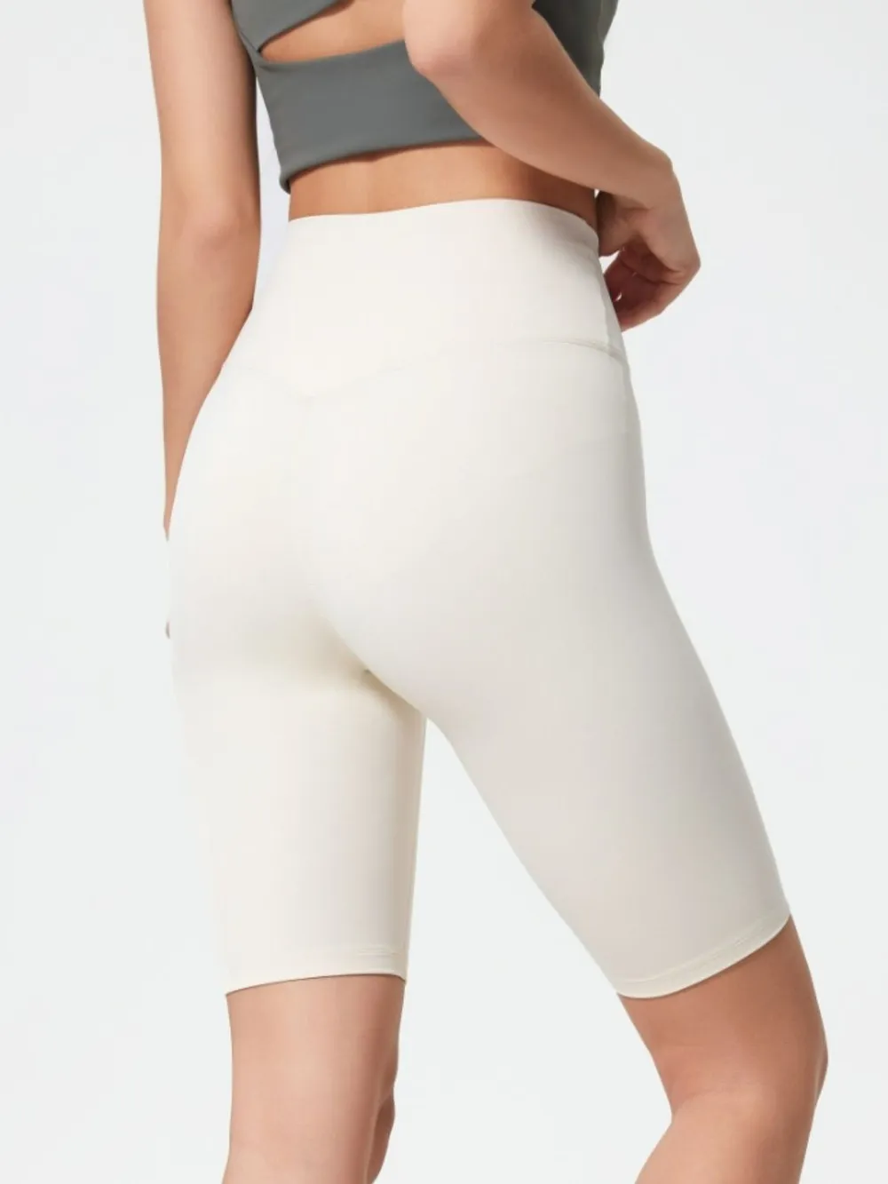 High Rise Wide Waistband Active Shorts, image 6