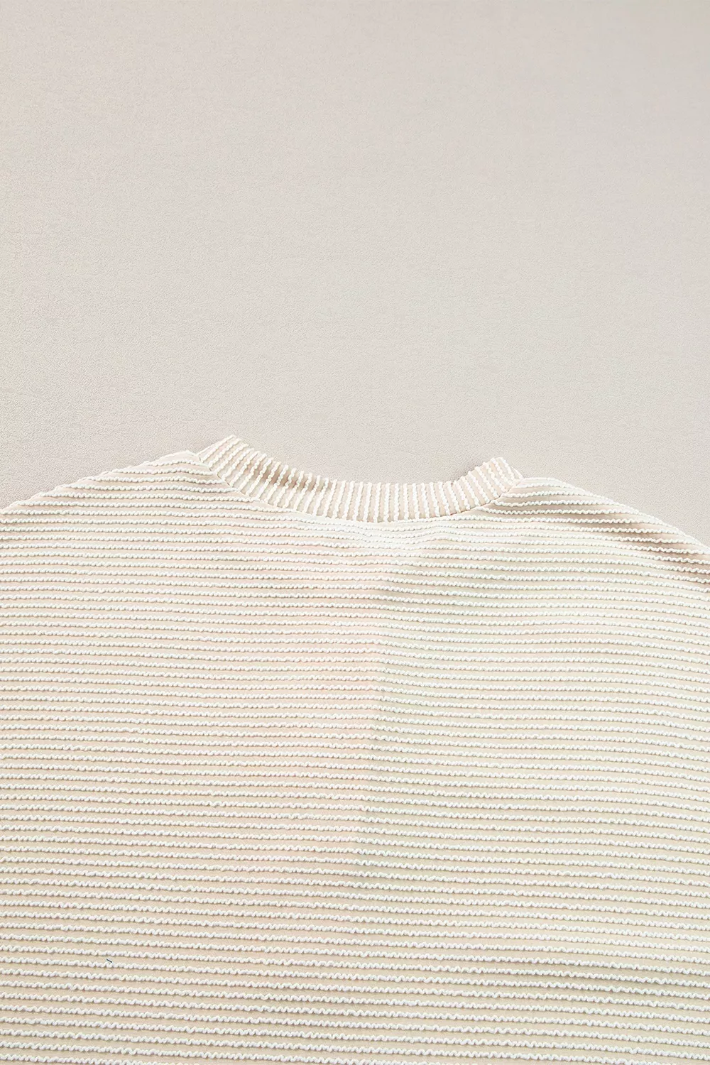 Corded Texture Lantern Sleeve Buttons Henley Sweatsuit, image 11