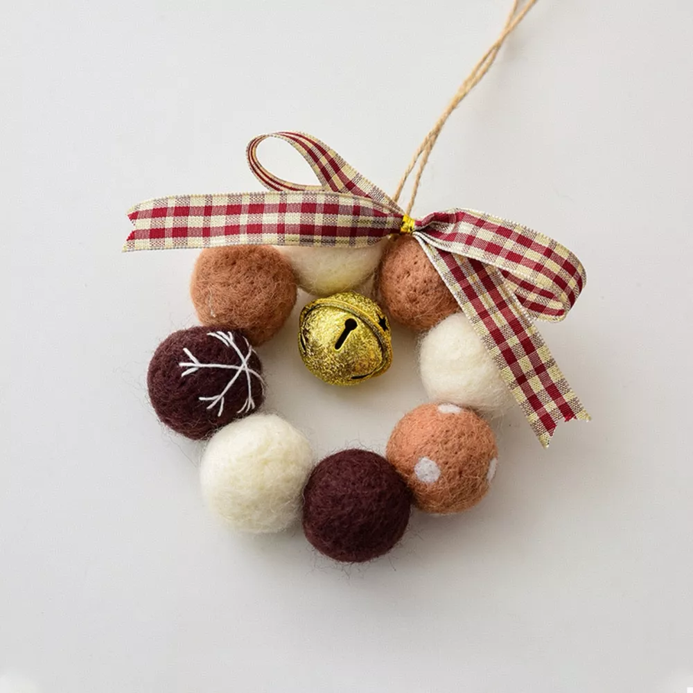 Christmas Felt Ball Garland Ornament, image 9
