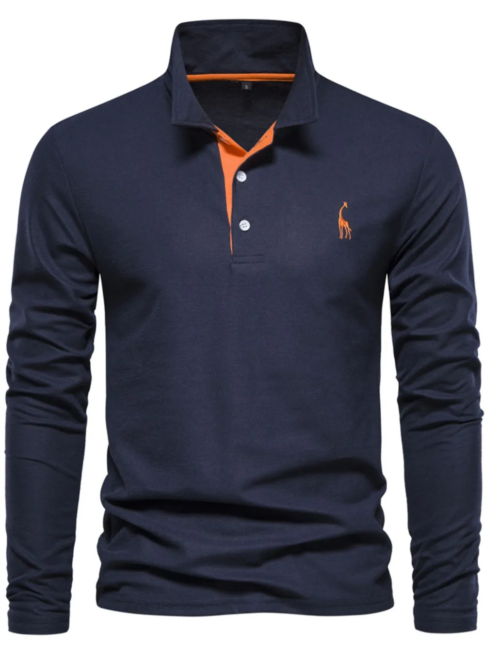 Men's Slim Fit Long Sleeve Polo, image 3