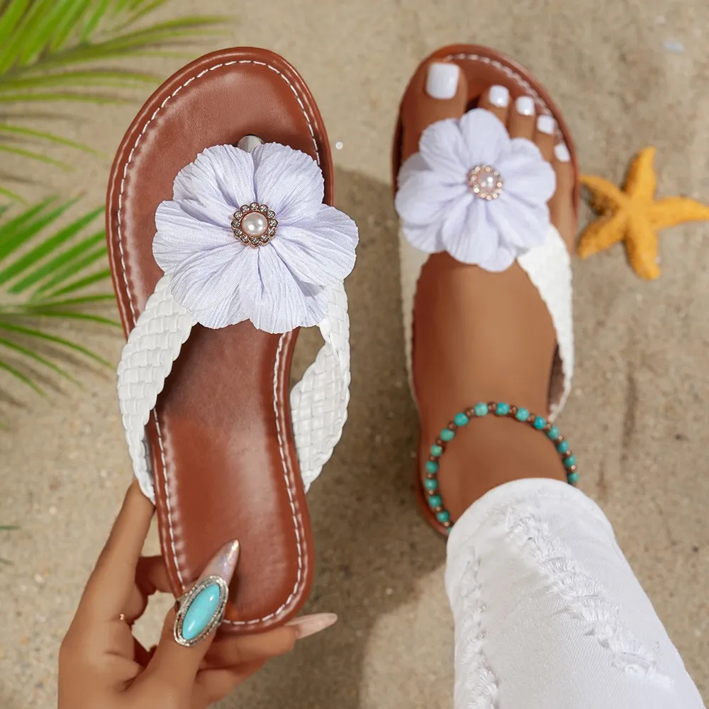 Toe Post Flats Sandals, image 2