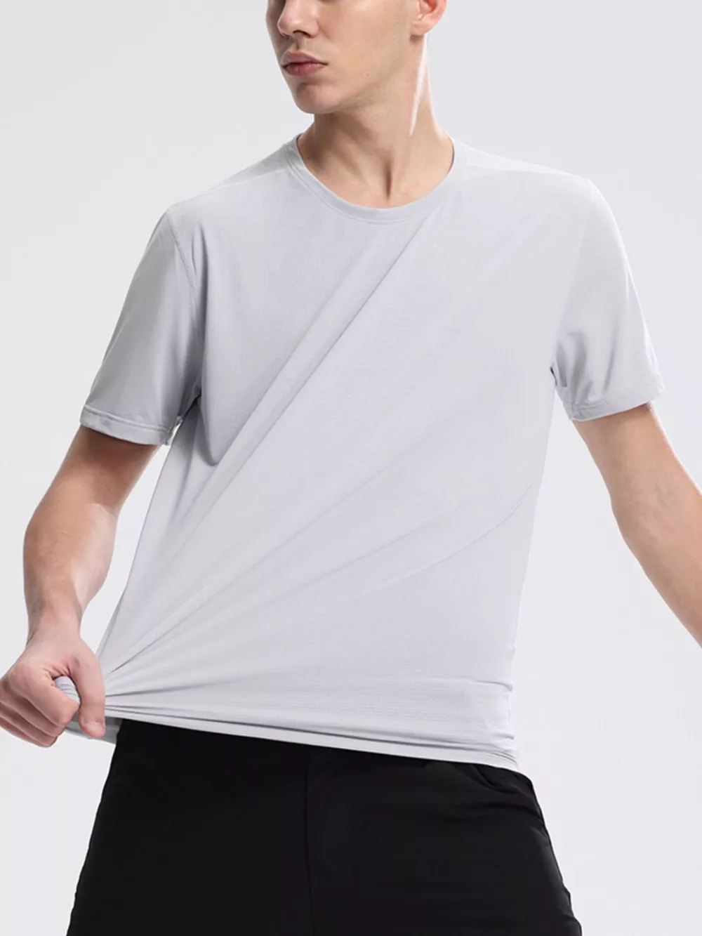 Men's Full Size Lightweight Breathable Short Sleeve T-Shirt Plus Size, image 4