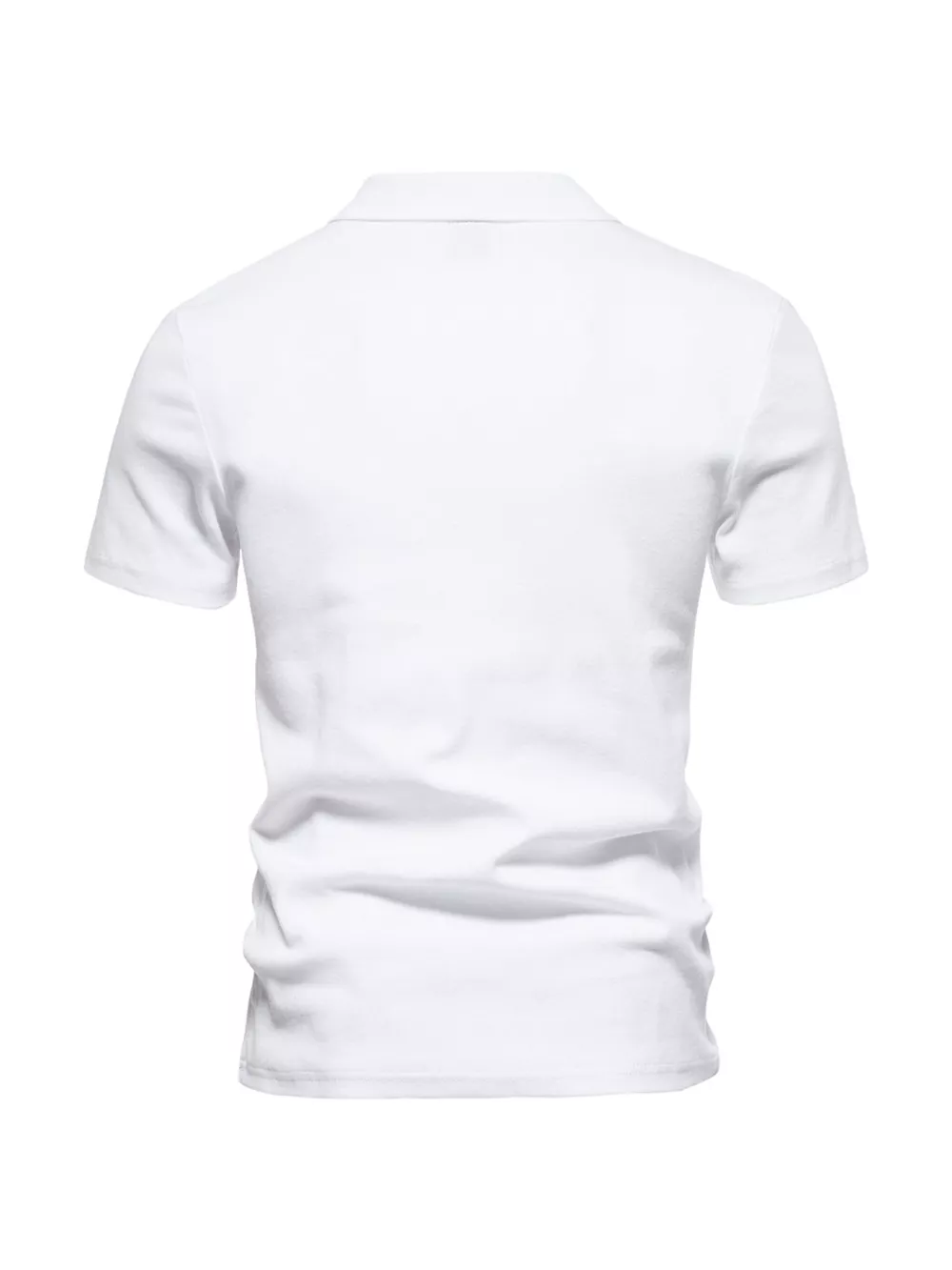 Men's Plus Size Casual Notched Short Sleeve Polo, image 15