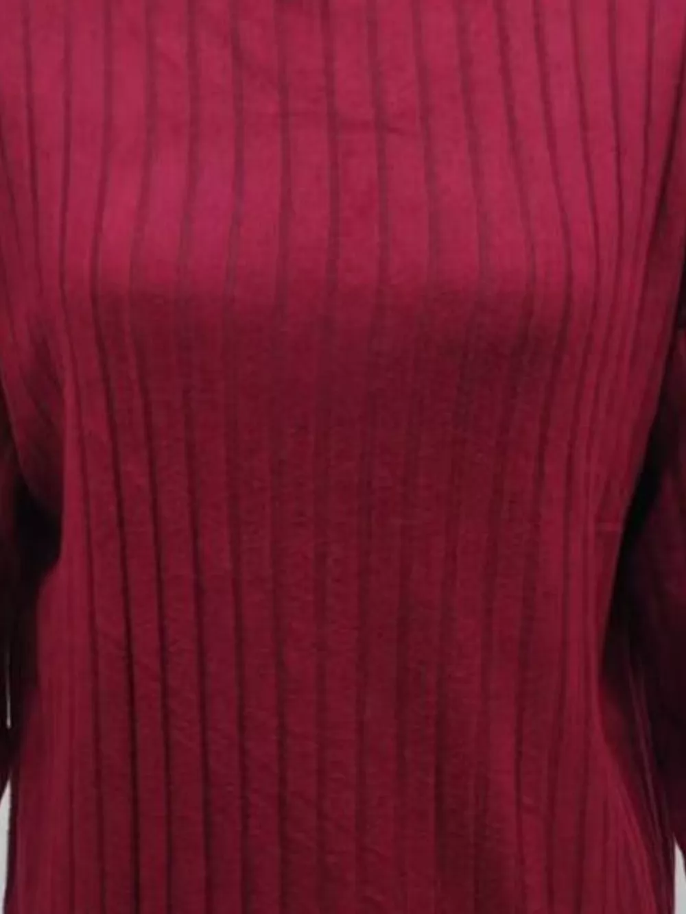 Ribbed Knit Turtleneck Mini Dress, image 7