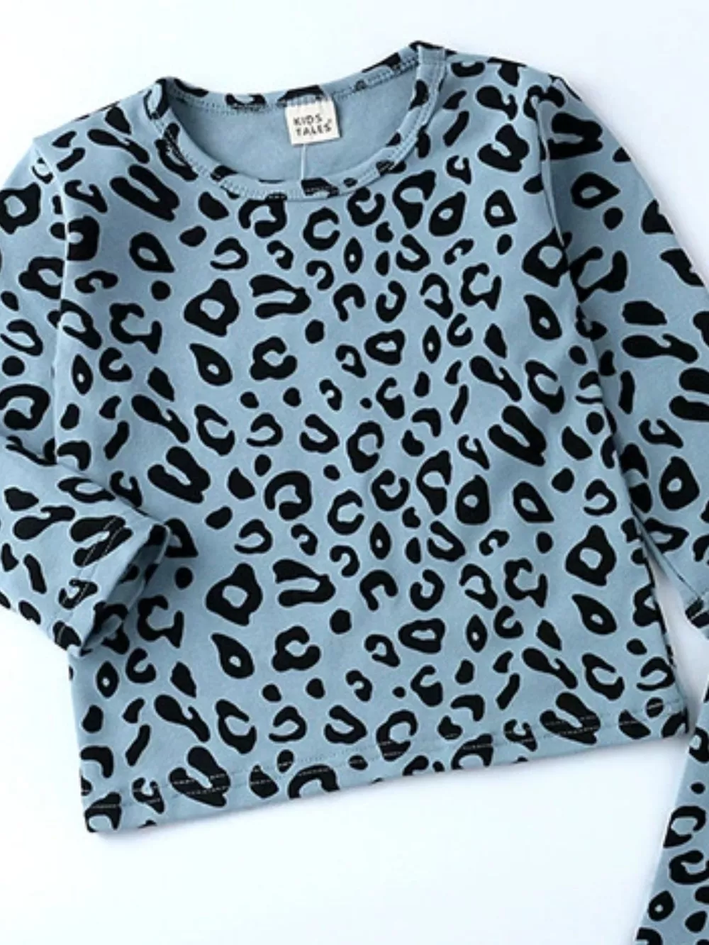 Children's Leopard Print Long Sleeve Top and Pants Set, image 3
