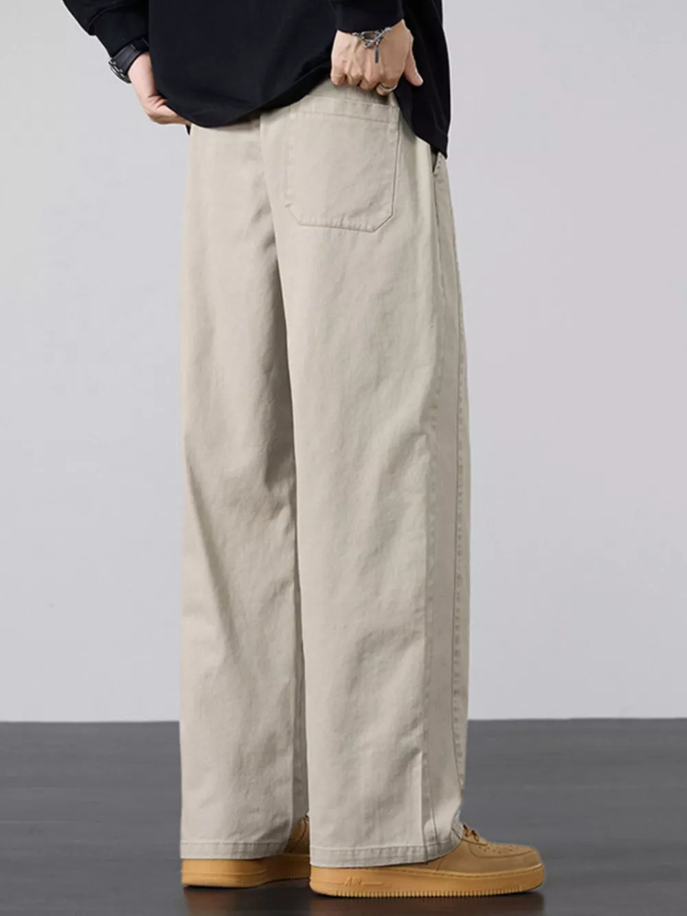 Men's Plus Size Drawstring Wide Leg Pants, image 15