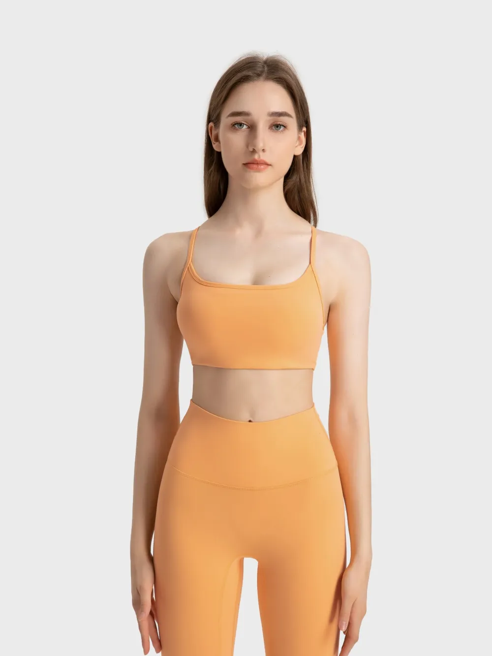 Crisscross Back Scoop Neck Active Cami with Detachable Chest Pads, image 5